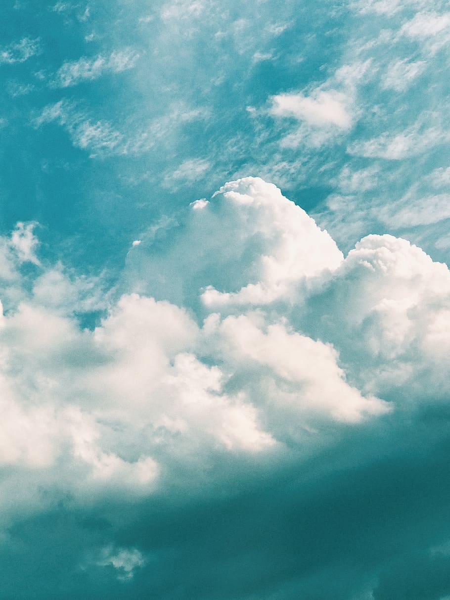 canada, prescott, clouds, sky, blue, white, cloud - sky, beauty in nature, HD wallpaper