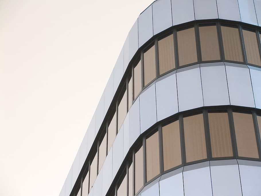 building, orange, lines, low angle view, built structure, architecture HD wallpaper