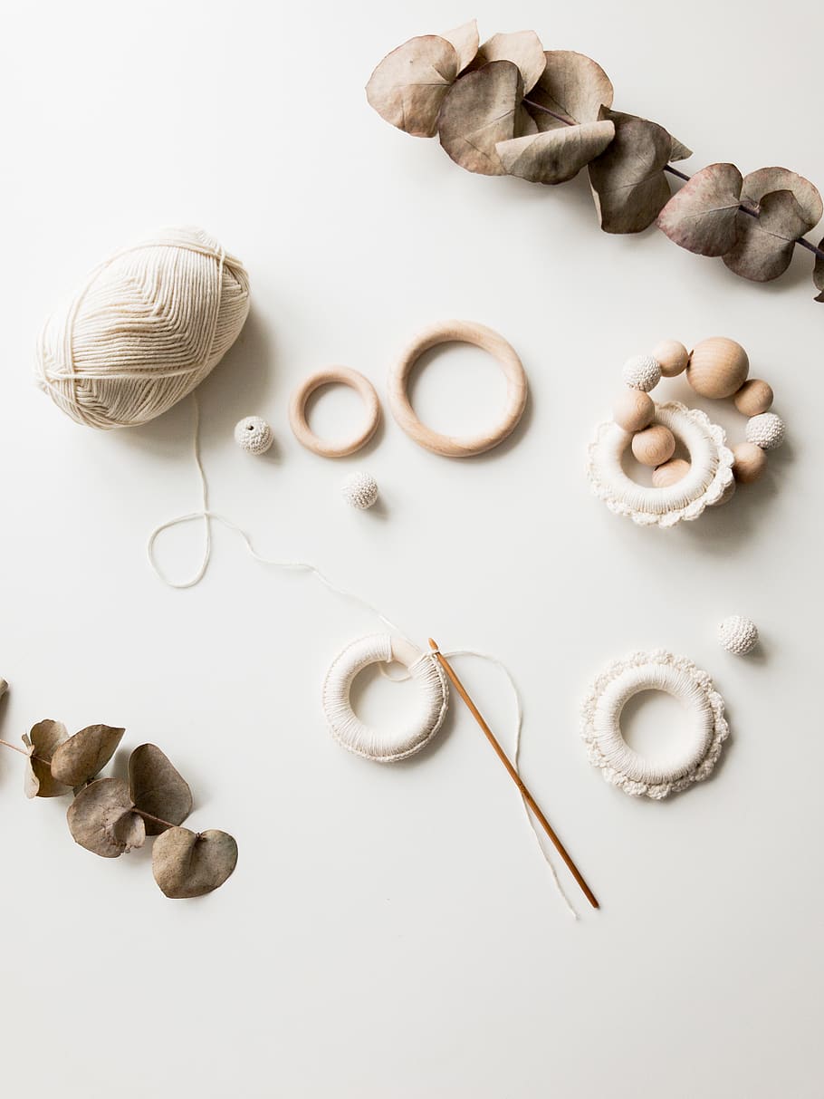 brown yarn and accessories, denmark, copenhagen, food, grain HD wallpaper