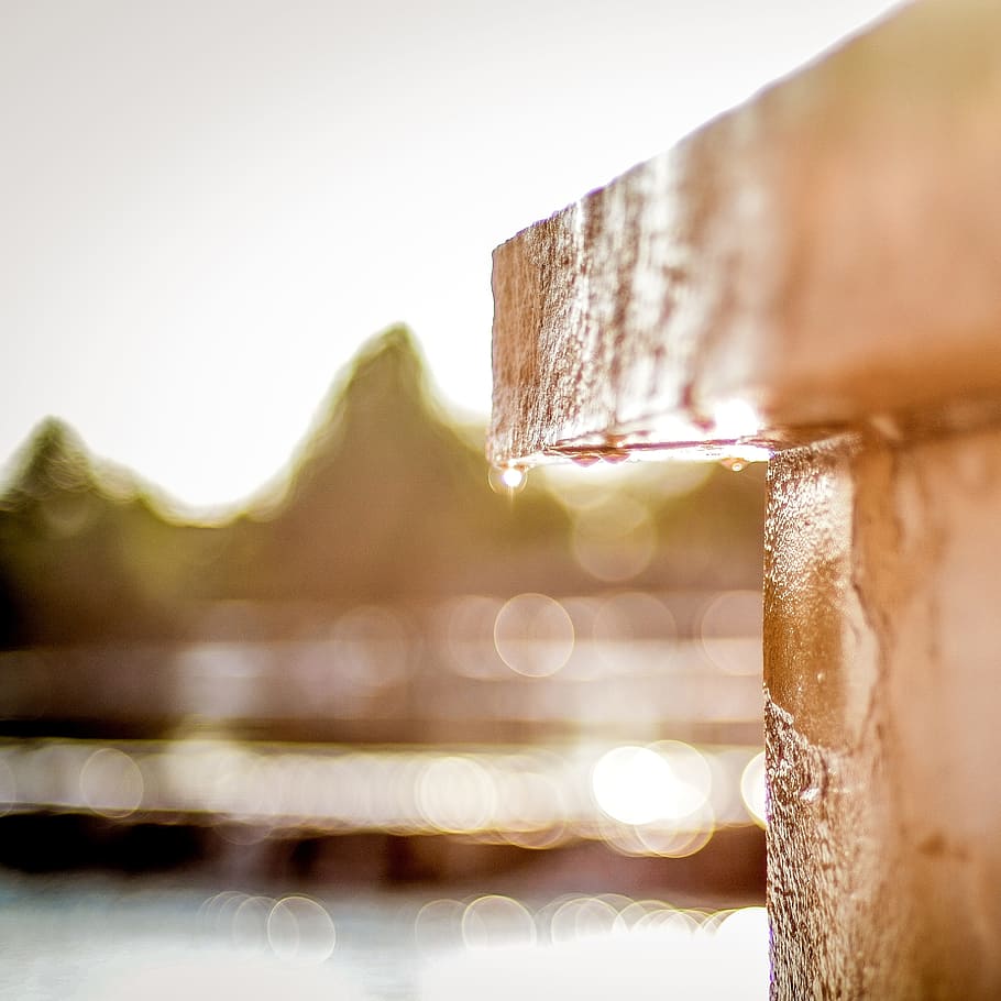 Close-up Photography of Concrete Surface, blur, brown, close up HD wallpaper