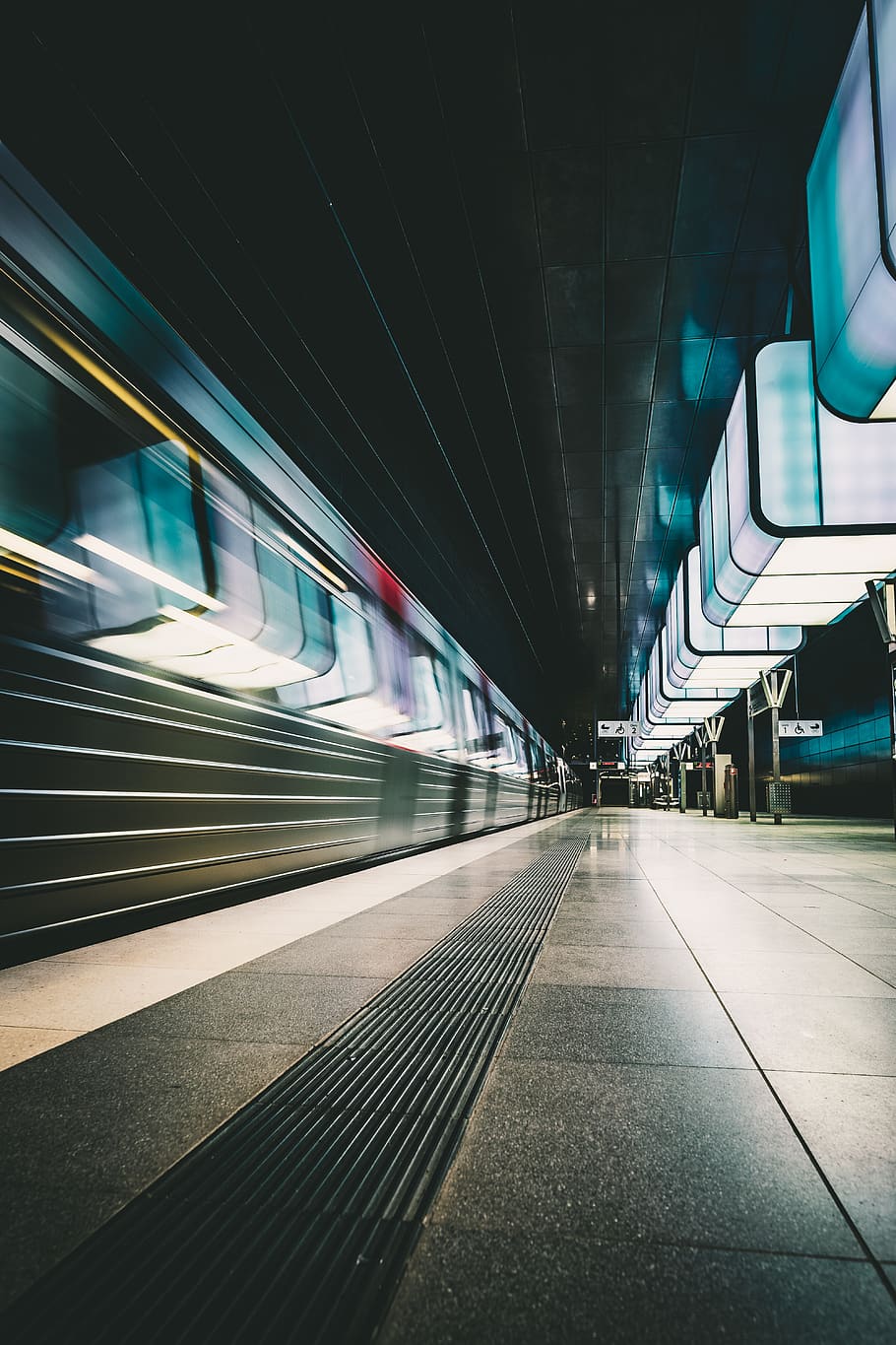 gray floor tiles, transportation, public transportation, rail transportation HD wallpaper