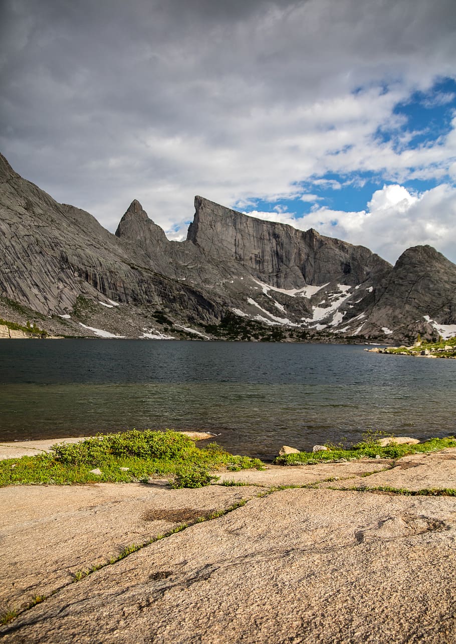 mountain, sky, cloud - sky, water, beauty in nature, scenics - nature HD wallpaper