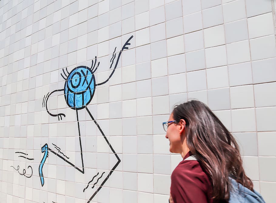 comic, graffiti, wall, city, lifestyle, pedestrian, art, street art HD wallpaper