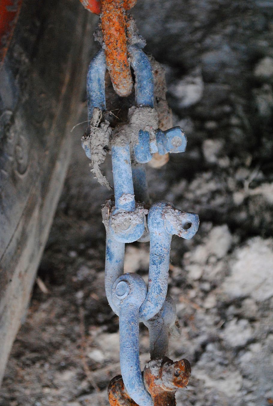australia, texas, lock, mud, orange, blue, outdoors, rusted HD wallpaper