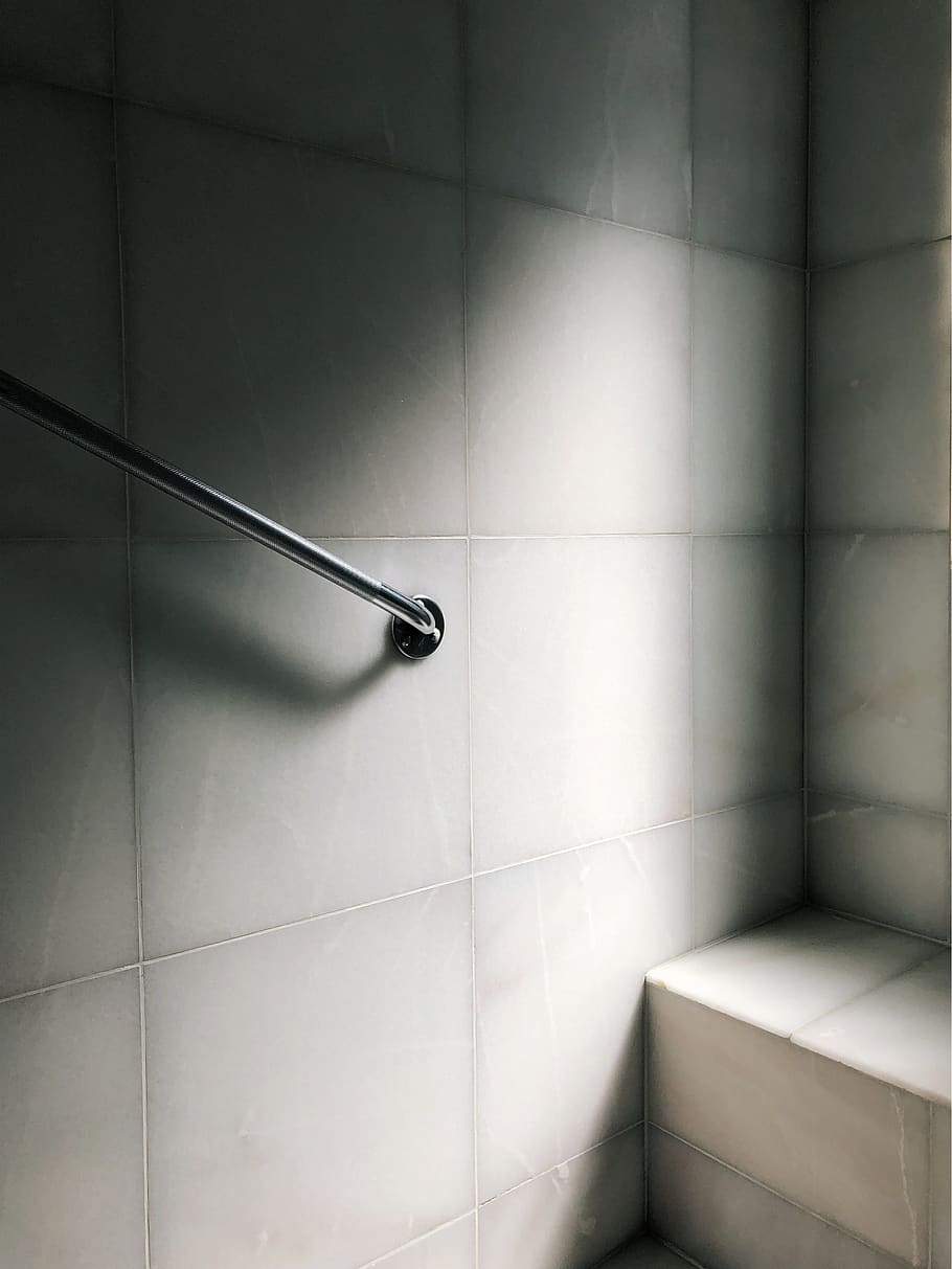 shadow, tile, flooring, indoors, bathroom, domestic bathroom HD wallpaper