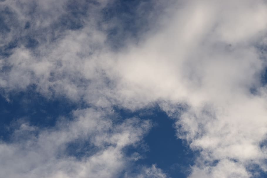 sky, blue, cloud, québec, canada, clouds, nature, colorful HD wallpaper