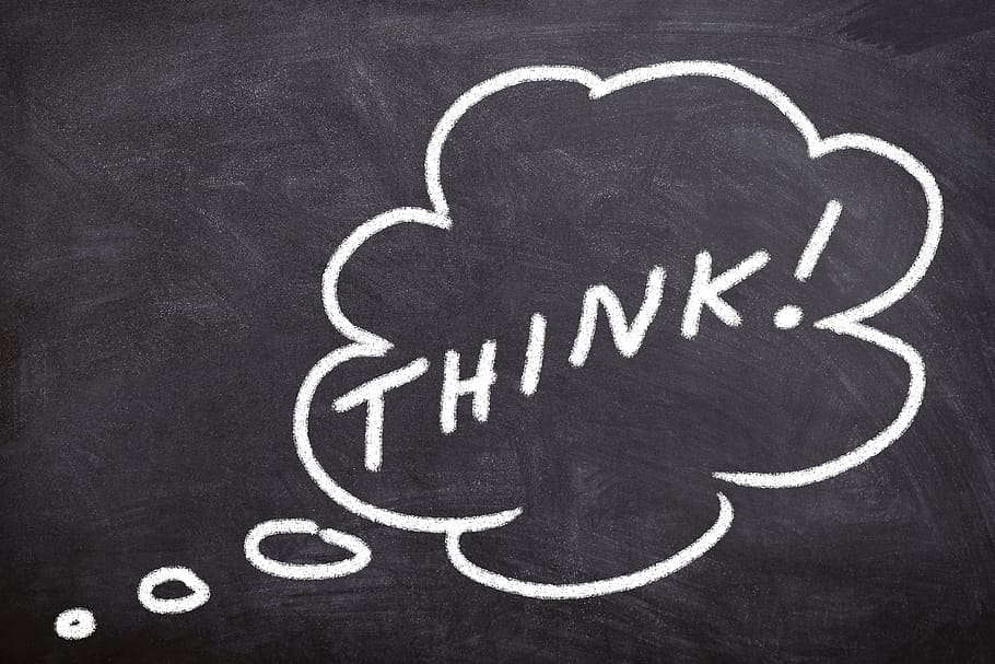blackboard, think, education, idea, school, solution, creativity HD wallpaper
