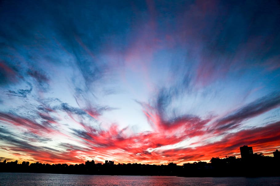 sky, colored sky, cloud, sydney, scene, australia, cloud - sky HD wallpaper