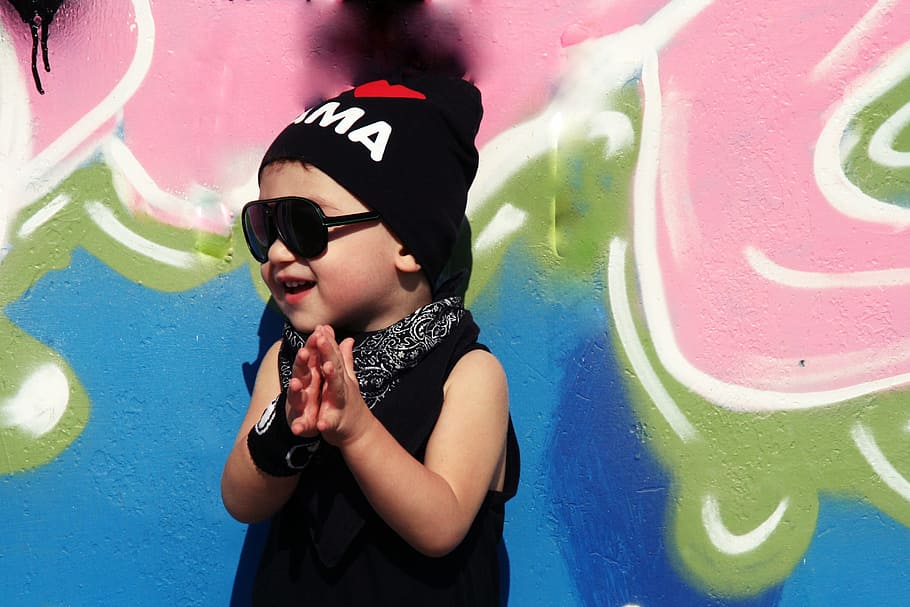 child, human, activity, clothes, black, graffiti, one person HD wallpaper