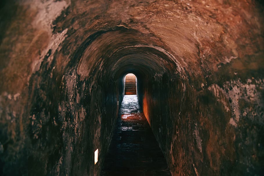 tunnel path, architecture, the way forward, direction, indoors HD wallpaper