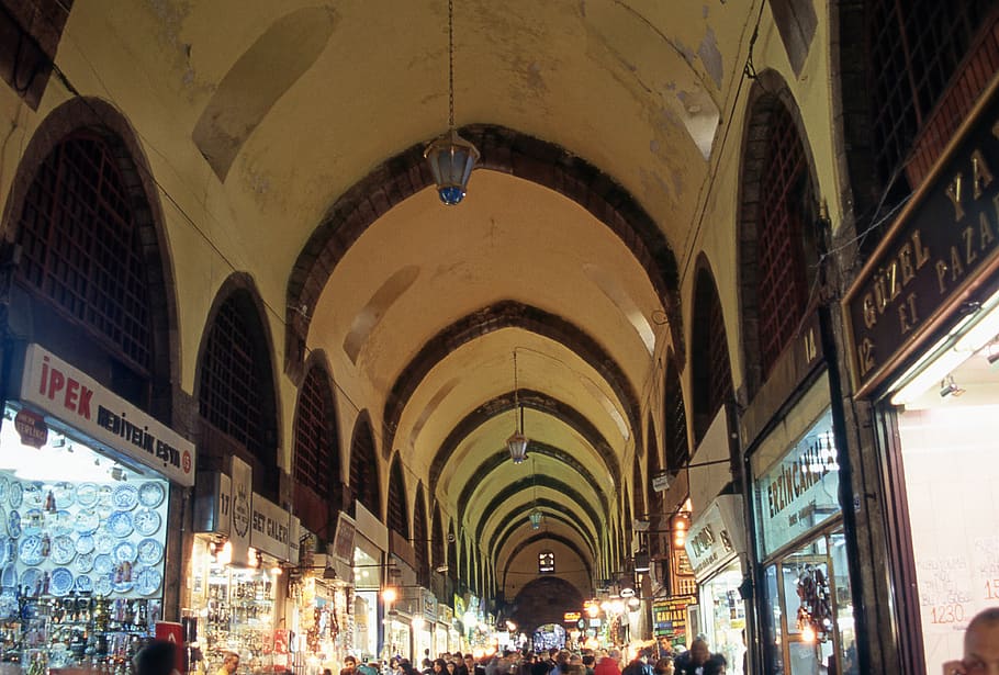turkey, istanbul, architecture, built structure, ceiling, illuminated HD wallpaper