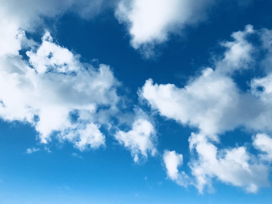 clouds and sky, azure sky, nature, outdoors, #blue #sky #bluesky #clouds HD wallpaper