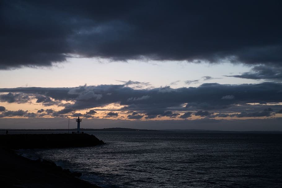 ireland, port, sunset, sky, cloud - sky, sea, water, beauty in nature HD wallpaper
