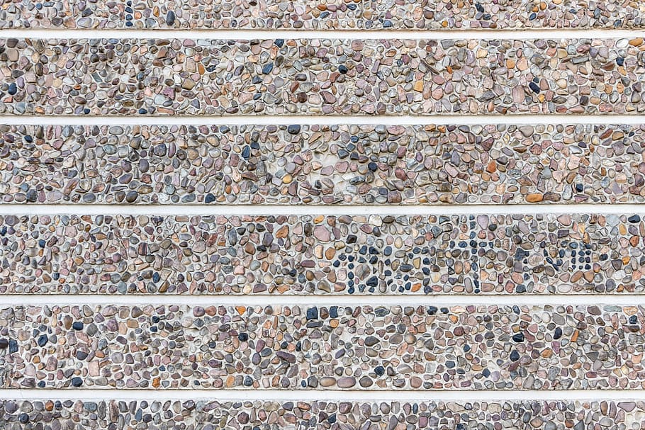 concrete pebbles wall, poland, wrocław, texture, outdoors, pattern