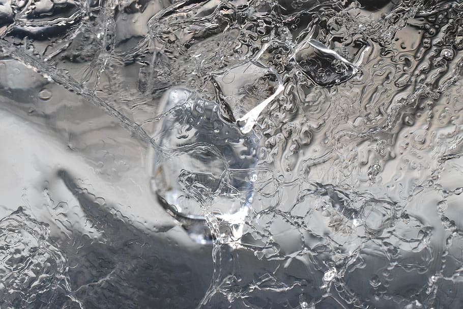 ice, green, bubble, cold, winter, water, close-up, cold temperature HD wallpaper