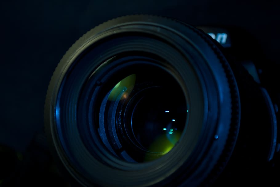 Camera Lens in Close Up Photo, blur, close-up, focus, macro, optics HD wallpaper