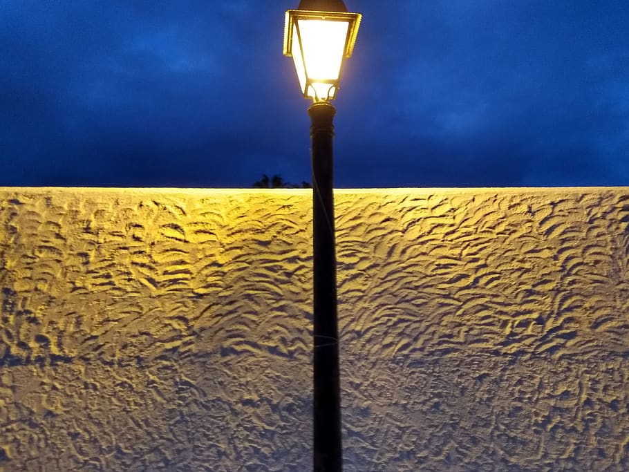 spain, oasis del sur, calle lanzarote, dusk, yellow, stucco, HD wallpaper