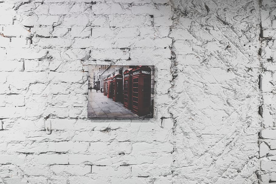 brick, wall, home decor, window, urban, stone wall, shutter HD wallpaper