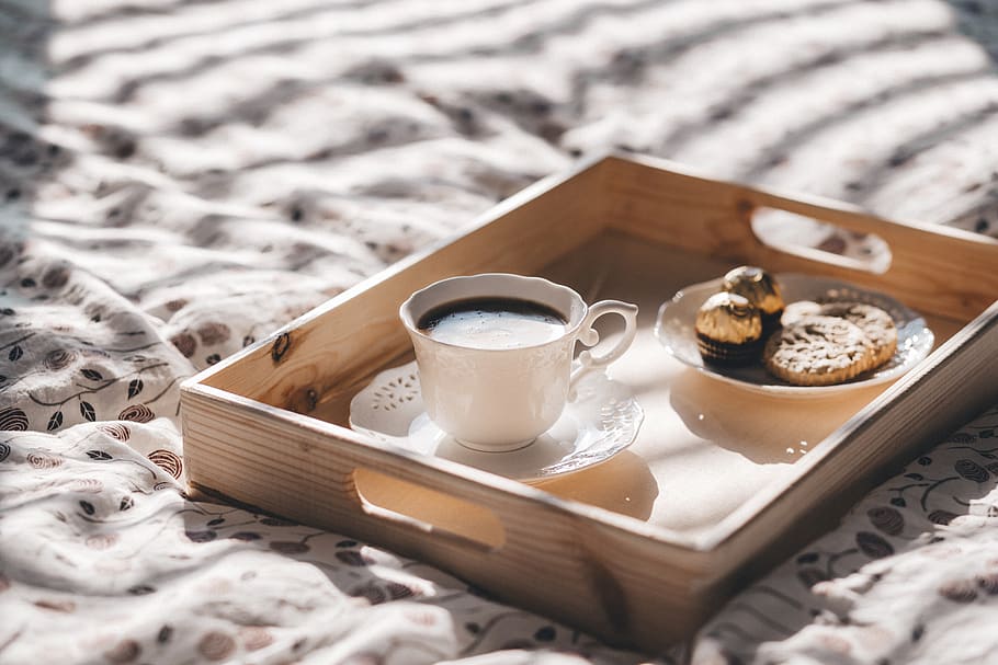 coffee, mug, cookies, breakfast, biscuit, morning, chocolate HD wallpaper