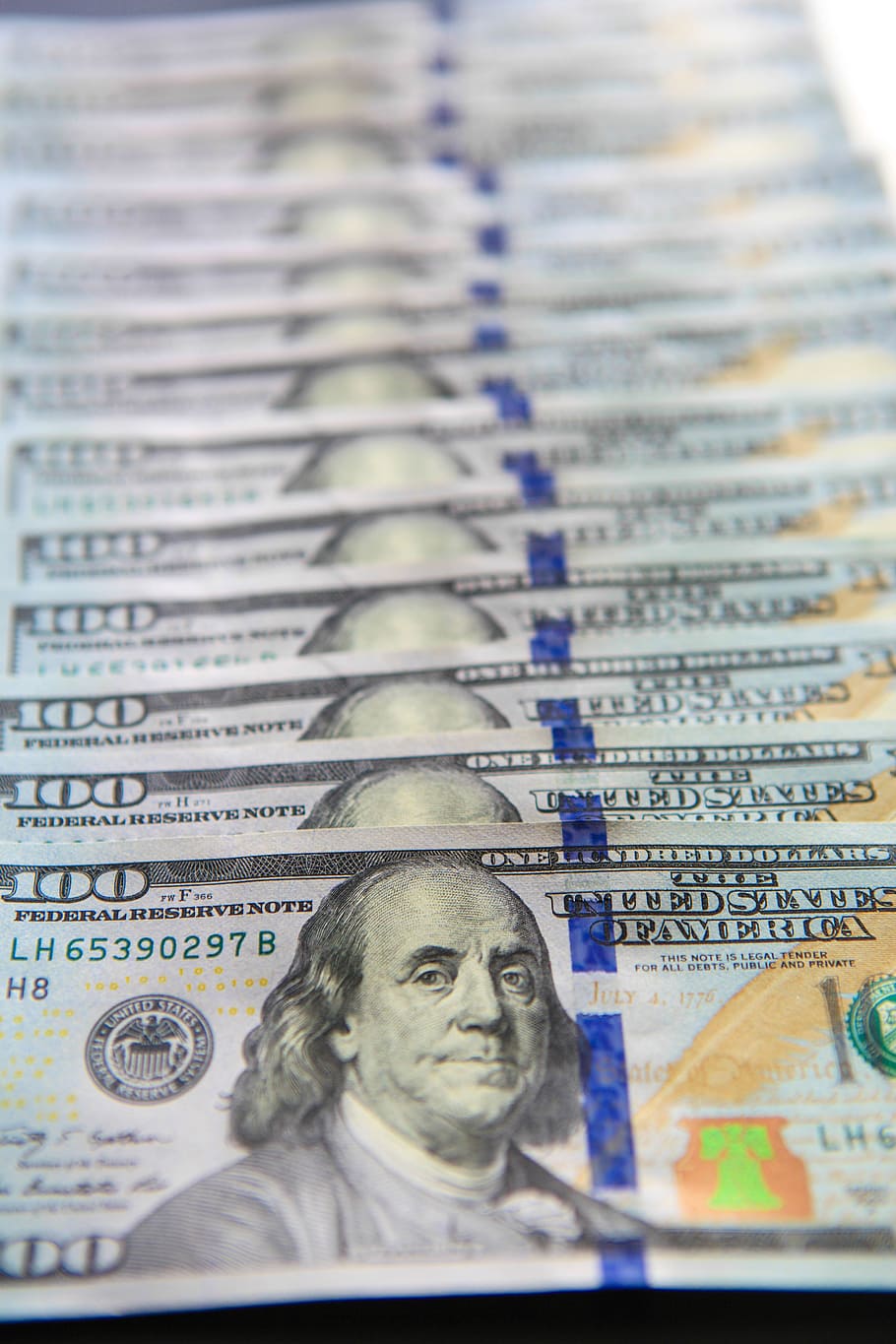 dollar, bills, 100, banking, business, cash, close, close-up HD wallpaper