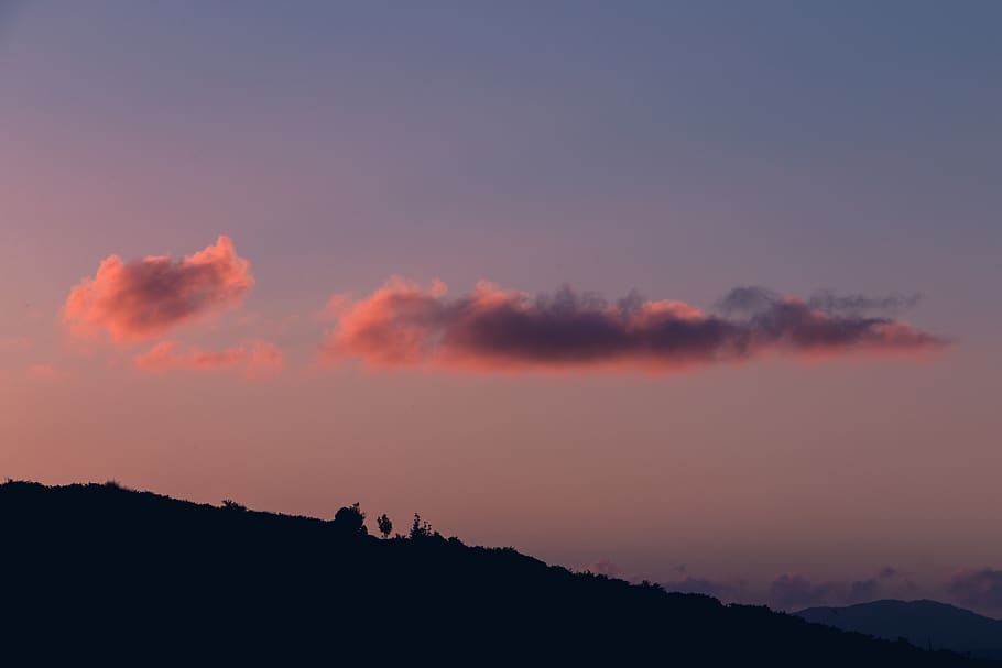 white clouds photography, nature, outdoors, sky, sunset, new zealand HD wallpaper