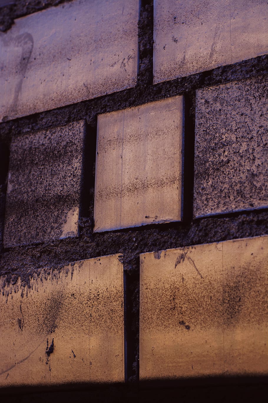 texture, gradient, light, colorful, colored, wall, brick, brick wall HD wallpaper