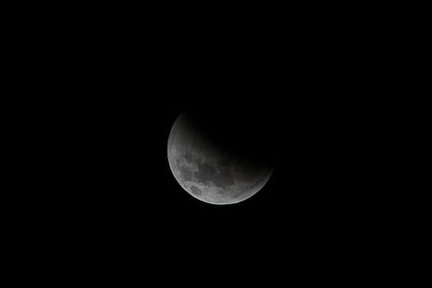 grayscale moon photography, night, astronomy, space, nature, outer space HD wallpaper