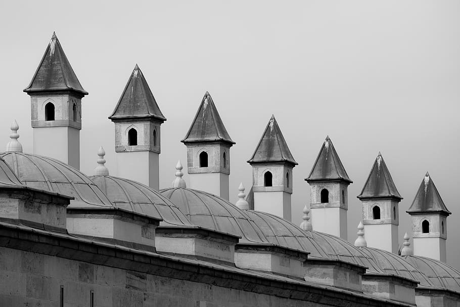 towers, architecture, building, sights, symmetry, pattern, building exterior, HD wallpaper