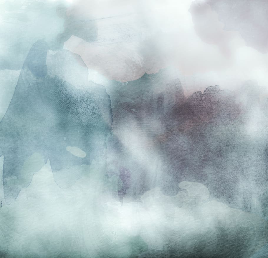 watercolors, teal, background, art, paper, splash, backdrop HD wallpaper