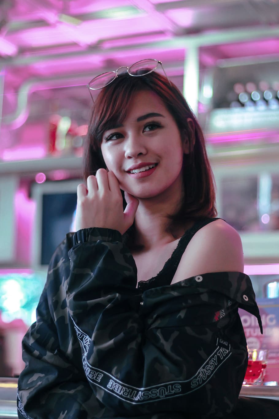 asian, japan, oriental, model, girl, female, smiling, looking at camera HD wallpaper