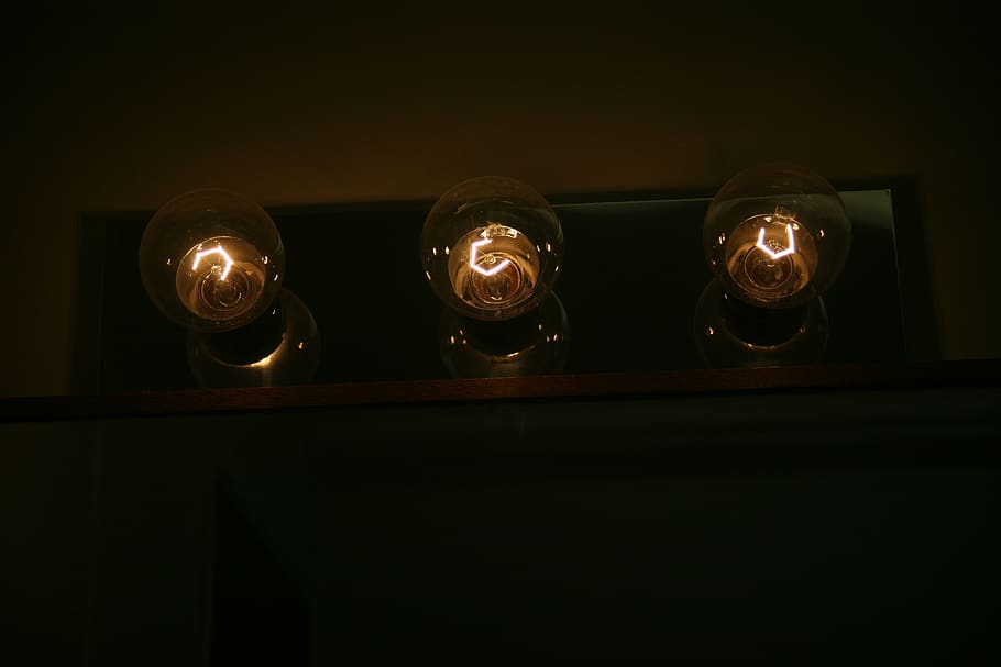 lights, light bulbs, indoors, lighting equipment, illuminated HD wallpaper