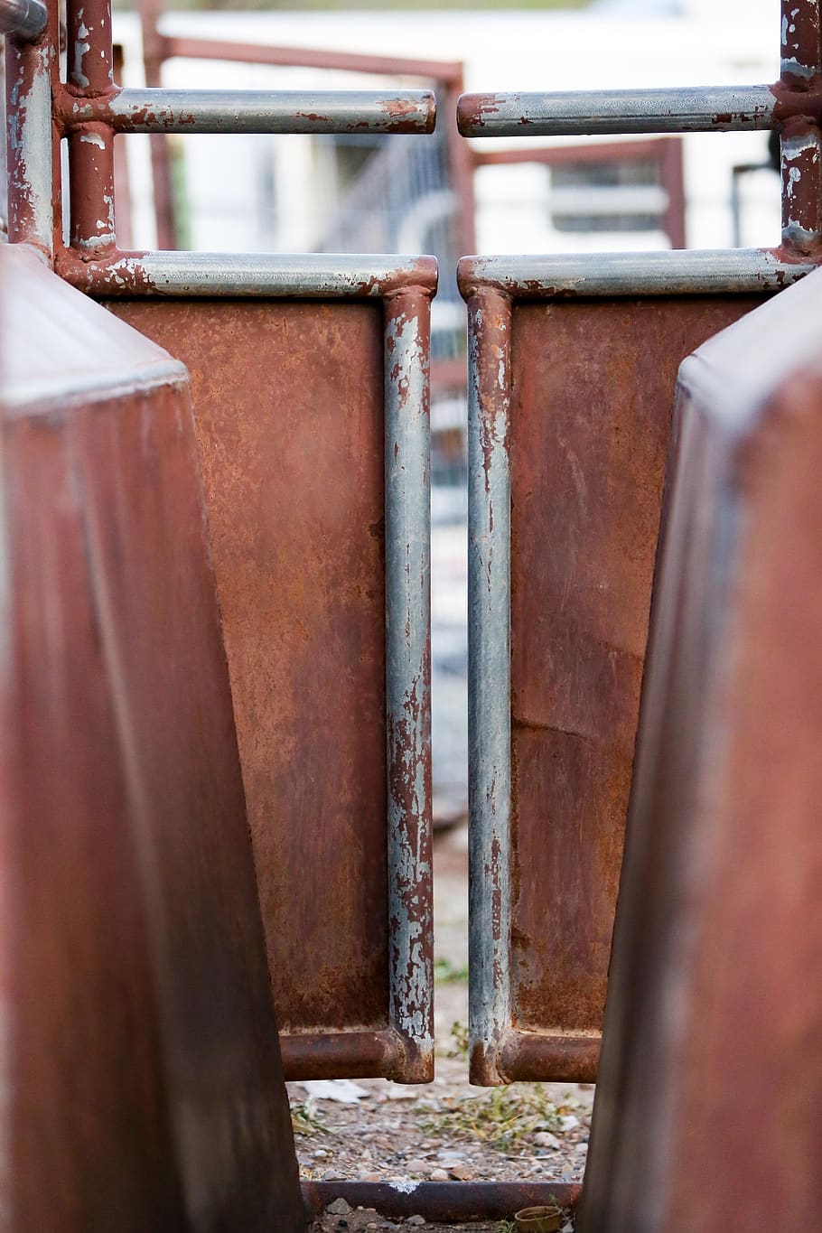 HD wallpaper: gate, brown, entrance, old, door, texture, iron