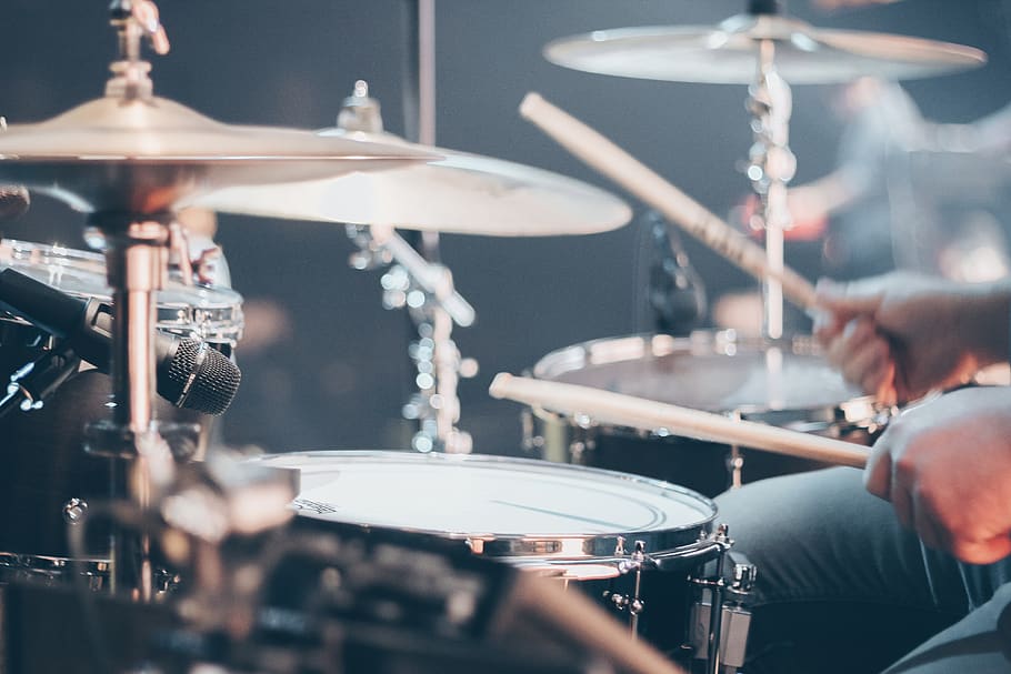 person playing drums, music, percussion, performer, musician, HD wallpaper