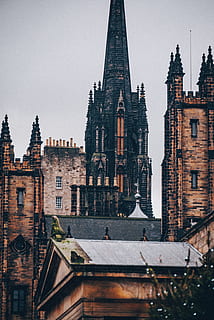 tower, building, architecture, spire, steeple, urban, city HD wallpaper