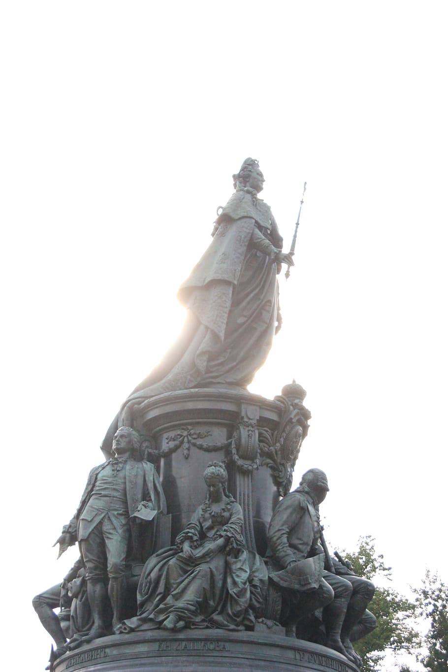 monument, sculpture, statue, sunshine, spb, human representation HD wallpaper