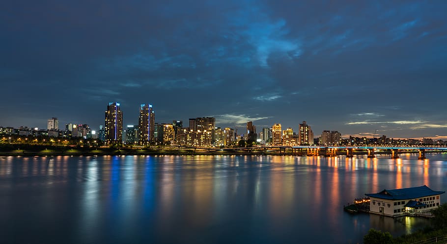 panorama city view, building exterior, architecture, built structure HD wallpaper