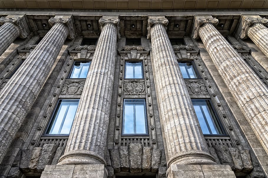 architecture, columnar, stone, enormous, building, impressive HD wallpaper