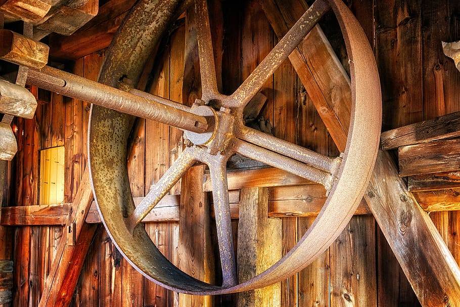 mill, wheel, turn, grind, müller, historically, nostalgia