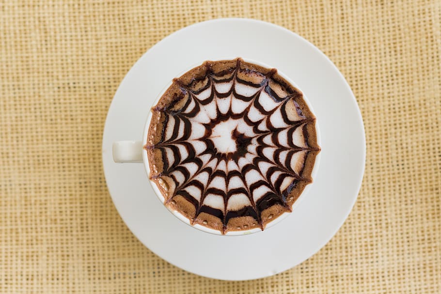 Cappuccino on White Saucer, beverage, caffeine, coffee, cup, drink HD wallpaper