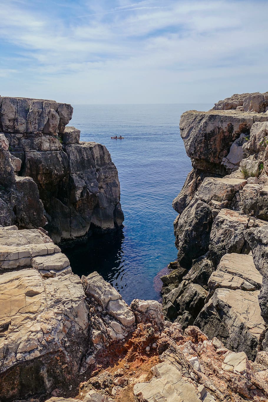 croatia, dubrovnik, sea, rock, sky, water, rock - object, beauty in nature HD wallpaper
