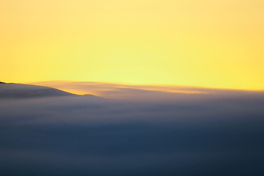 sunset, clouds, orange, sky, nature, beauty in nature, scenics - nature HD wallpaper