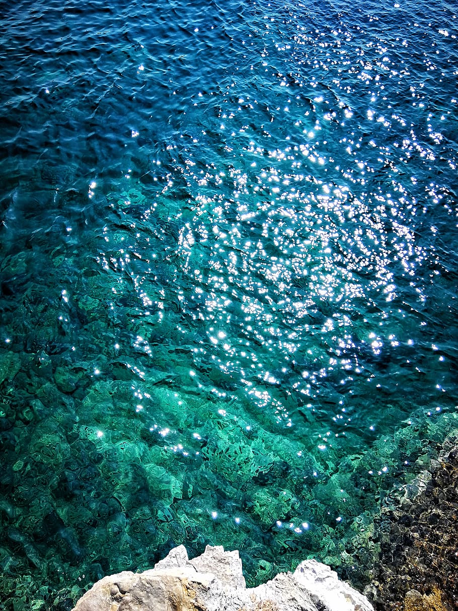 Bird's Eye View Of Ocean, clean, clear water, environment, idyllic HD wallpaper