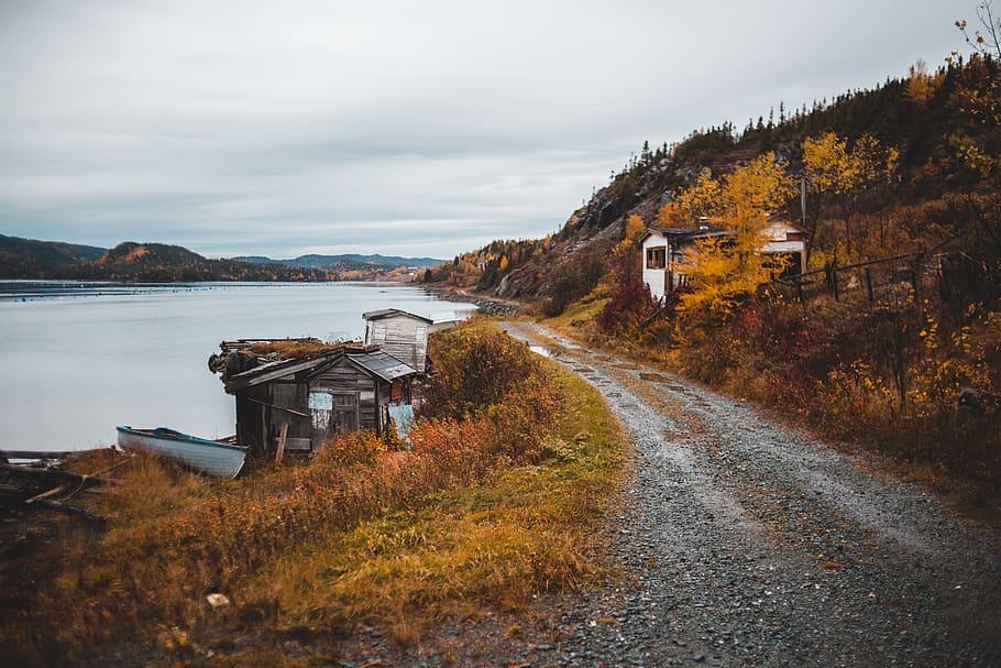 canada, coffee cove, architecture, sky, built structure, water HD wallpaper