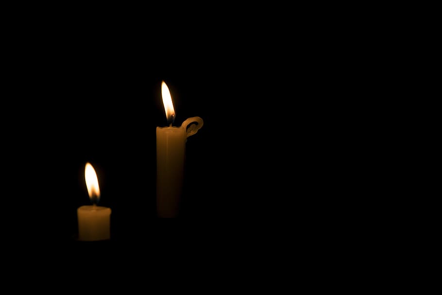 candle, fire, light, darkness, luminosity, burning, flame, fire - natural phenomenon HD wallpaper