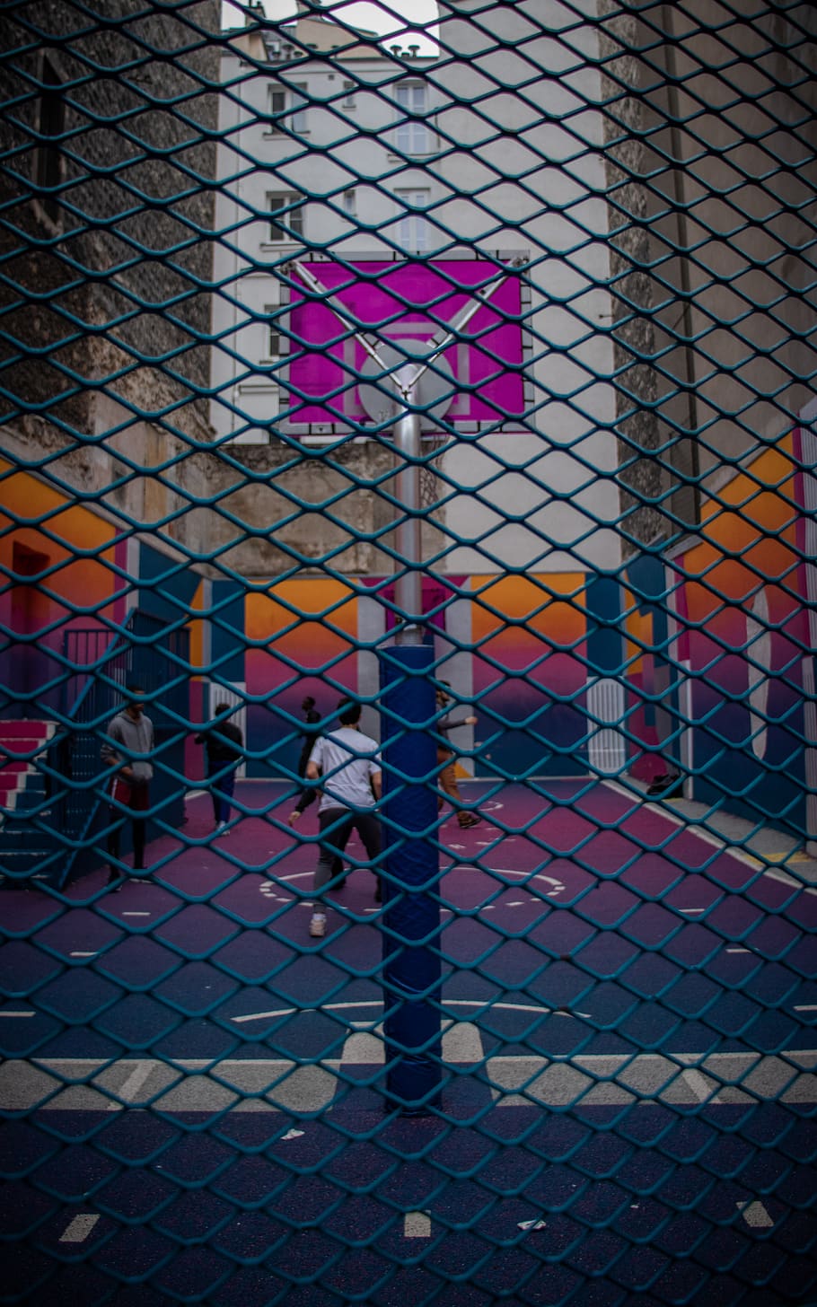 paris, human, person, playground, france, pigalle basketball