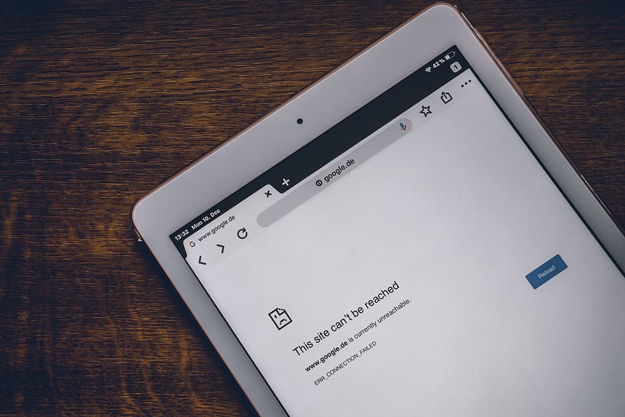 white iPad turned on, communication, western script, high angle view HD wallpaper