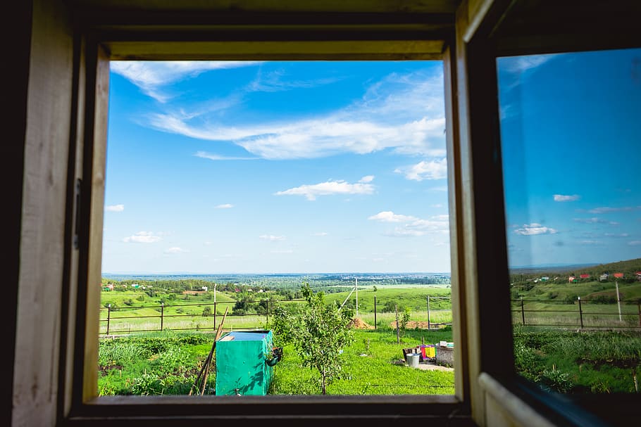 outdoors, nature, window, plant, furniture, chair, tree, balcony HD wallpaper