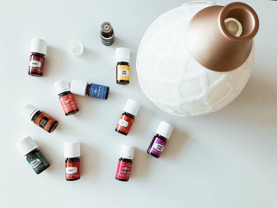 labeled bottle lot, high angle view, indoors, studio shot, large group of objects HD wallpaper