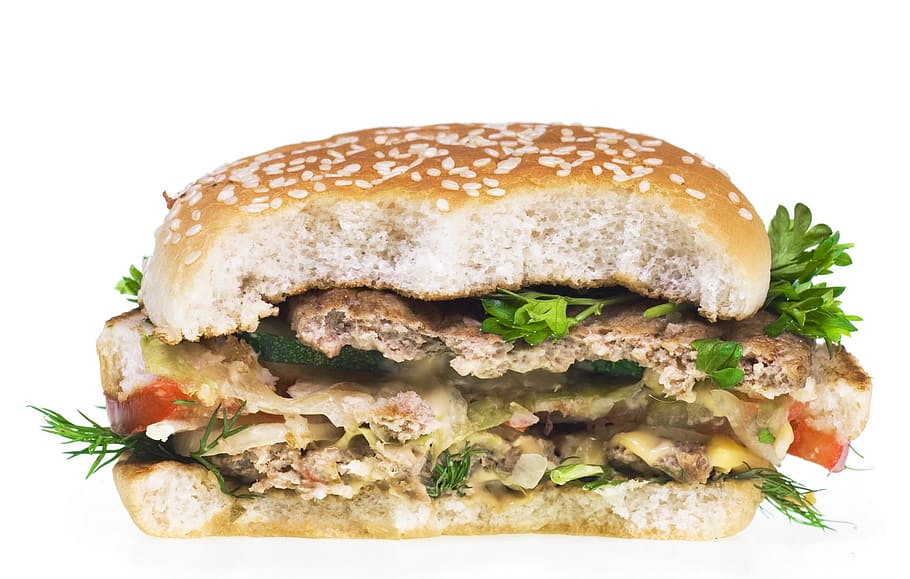beef, bread, burger, calories, delicious, fast, fastfood, fresh HD wallpaper