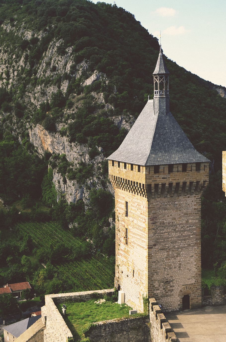 francia, foix, forest, castle, medium, mountain, architecture HD wallpaper
